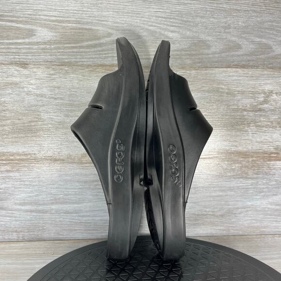 OOFOS Men's OOAHH Black Recovery Slide Sandals Size 10 - Picture 6 of 8
